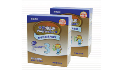 DZH-190B全自動奶粉等袋裝類物品入盒封盒機(jī)樣品